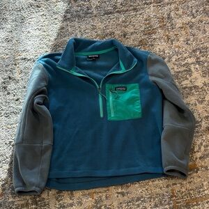 Patagonia Blue and Gray Fleece Jacket